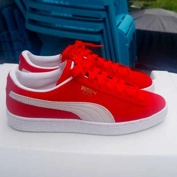 Red Suede Classic XII Jr Puma sneakers - Picture 2 of 6